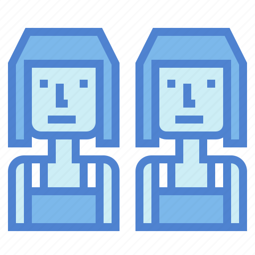Twins, girls, people, sisters, women icon - Download on Iconfinder