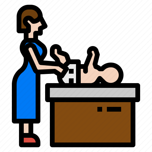 Baby, changer, diaper, maternity, motherhood icon - Download on Iconfinder