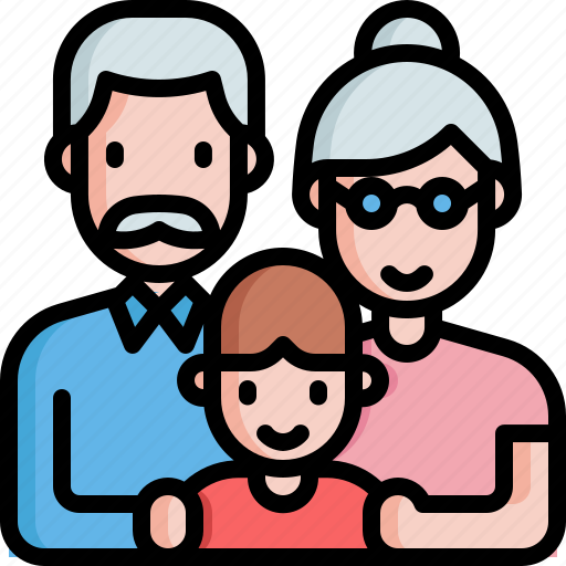 Grandpa, grandma, grandfather, grandmother, grandson, boy, family icon - Download on Iconfinder