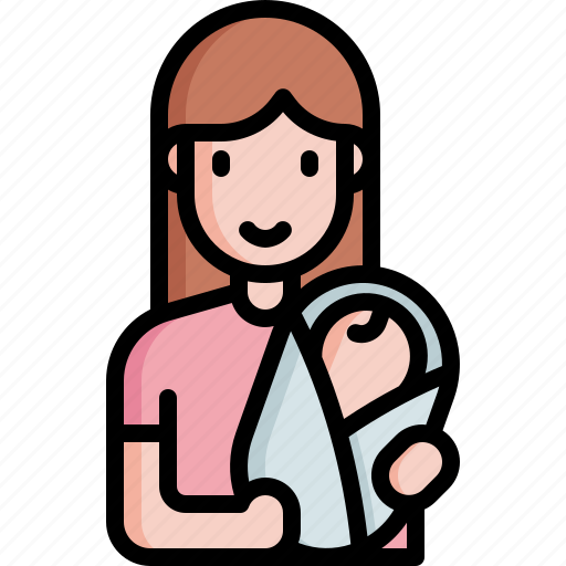 Mother, woman, motherhood, baby, family, people, kid icon - Download on Iconfinder