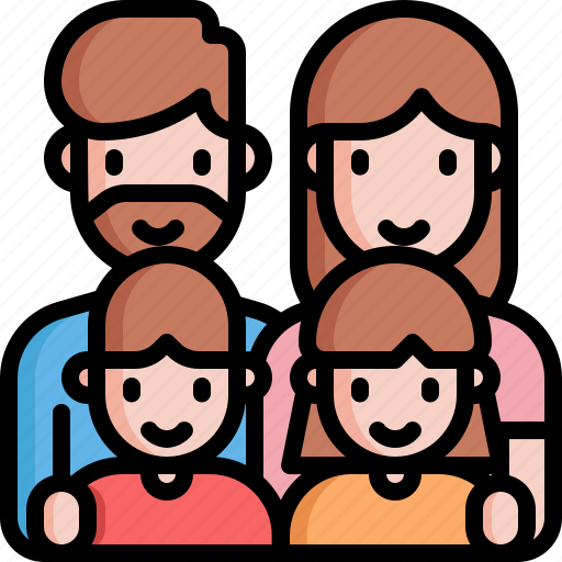 Family, father, woman, boy, girl, kid, motherhood icon - Download on Iconfinder