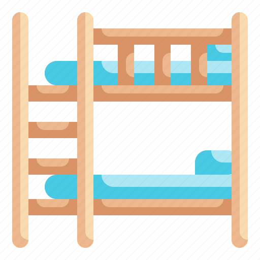 Bunk, bed, hotel, bedroom, furniture icon - Download on Iconfinder