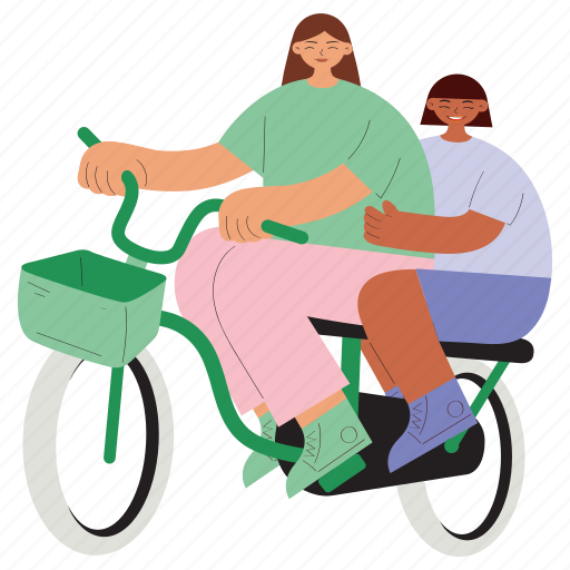 Riding, bike illustration - Download on Iconfinder