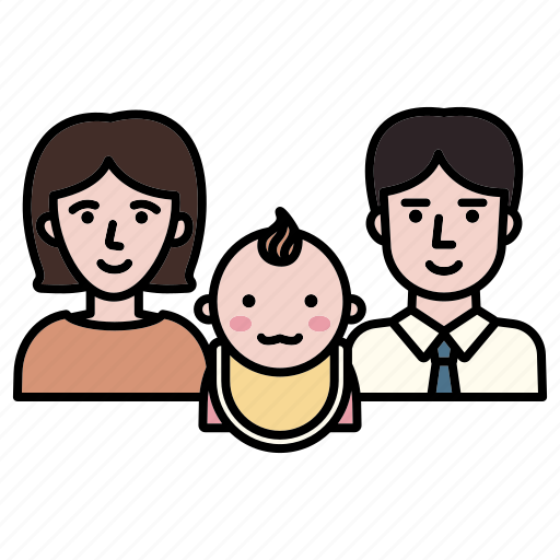 Family, parents, baby, father, house, infant, mother icon - Download on Iconfinder