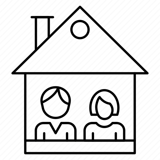 Couple, house, home, family icon - Download on Iconfinder