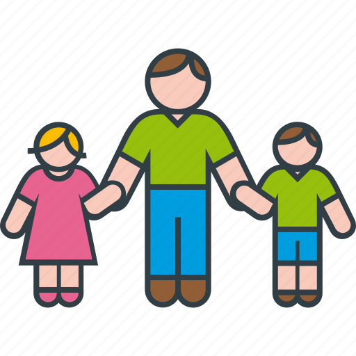 Boy, daughter, family, father, girl, son icon - Download on Iconfinder