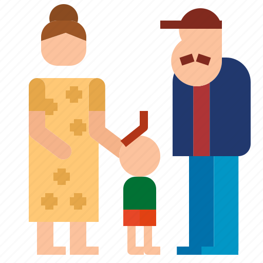 Couple, daughter, grandfather, grandmother icon - Download on Iconfinder