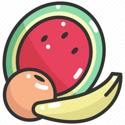 Banana, food, fruit, healthy food, orange, vegan, watermelon icon - Download on Iconfinder