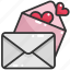 contact, email, envelope, letter, love, mail, message 