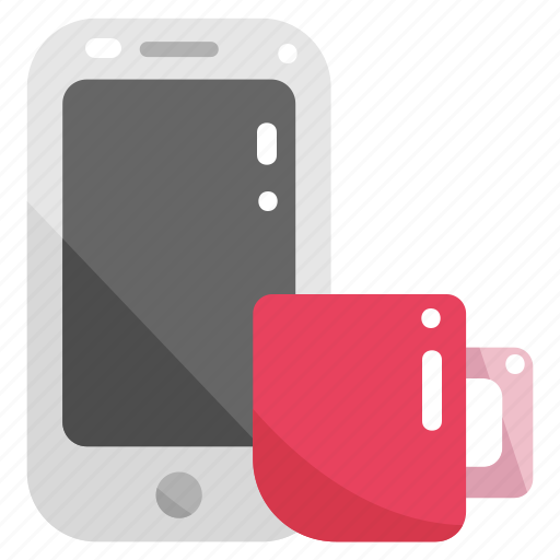 Cellphone, coffee, communications, mobile phone, smartphone, technology, touch screen icon - Download on Iconfinder