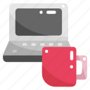 coffee, computer, digital, electric, laptop, technology, tool