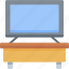 computer, display, monitor, table, television, tv 