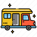 camper, transport, van, vehicle