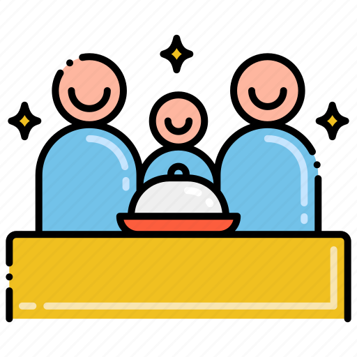 Dinner, family, gathering, table icon - Download on Iconfinder