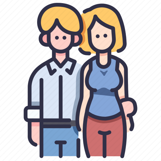 Couple, happy, love, male, relationship, together, woman icon - Download on Iconfinder