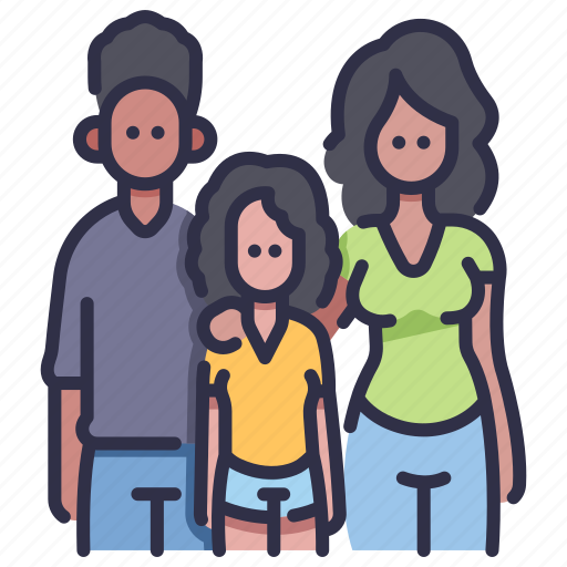 Child, daughter, family, father, girl, mother, together icon - Download on Iconfinder