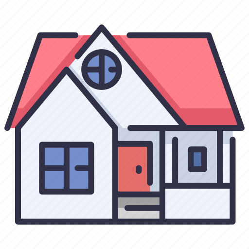 Architecture, design, estate, exterior, house, residential, roof icon - Download on Iconfinder