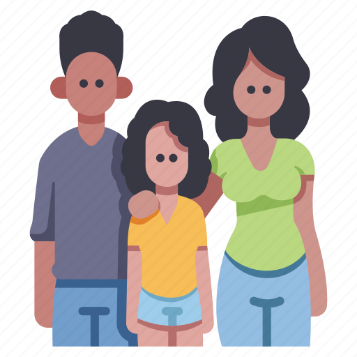Child, family, father, girl, happy, mother, together icon - Download on Iconfinder