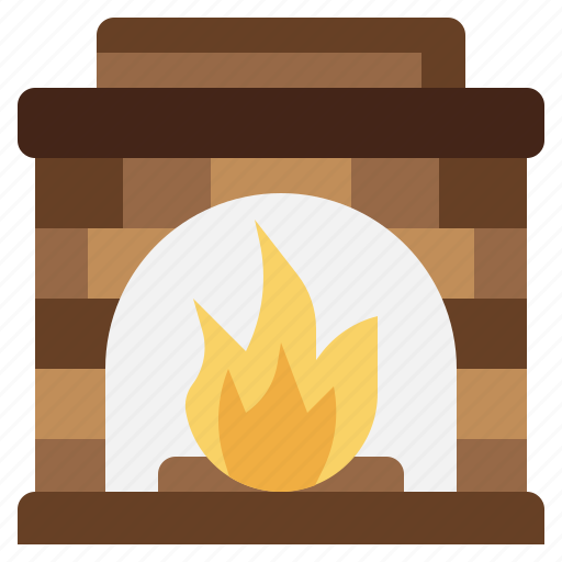Fireplace, furniture, heat, household, interior, room, warm icon - Download on Iconfinder