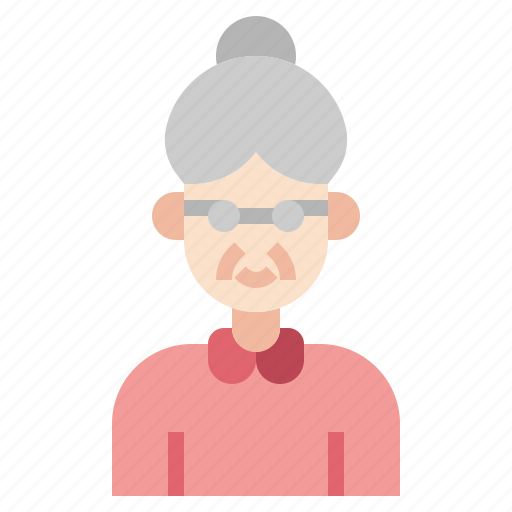 Elder, elderly, grandmother, old, people, woman icon - Download on Iconfinder