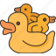duckling, rubber, toy, floating, kids 