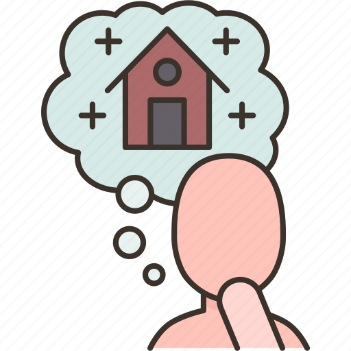 House, planning, thinking, property, decision icon - Download on Iconfinder