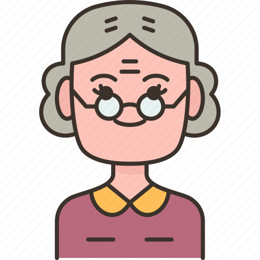 Aunt, grandma, senior, old, woman icon - Download on Iconfinder