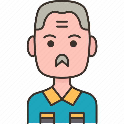 Grandfather, senior, man, male, aging icon - Download on Iconfinder
