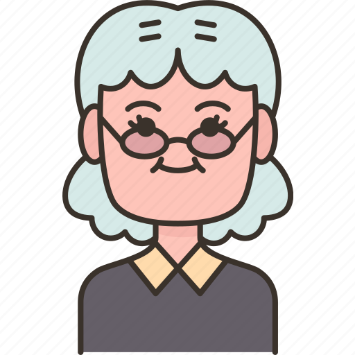 Grandmother, grandma, senior, female, person icon - Download on Iconfinder