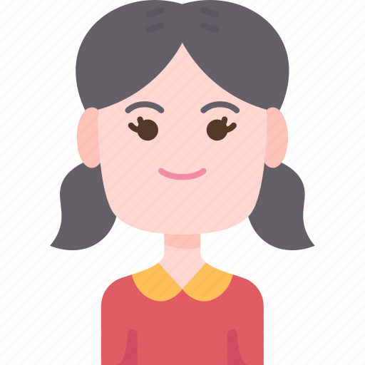 Sister, younger, daughter, girl, child icon - Download on Iconfinder