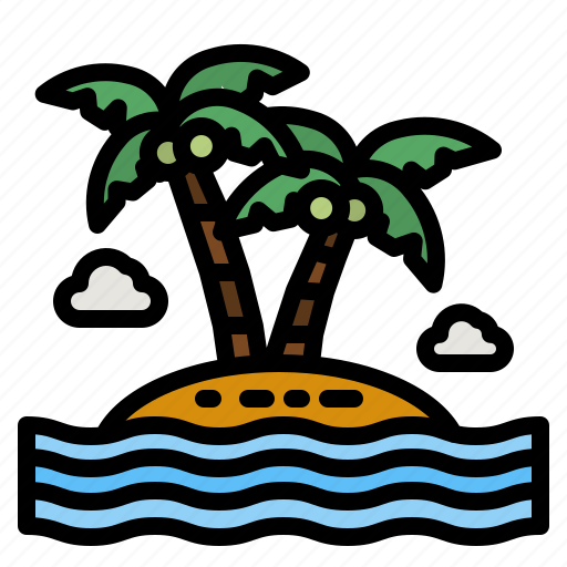 Island, desert, palm, tree, oasis icon - Download on Iconfinder