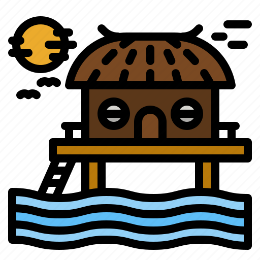 Lake, resort, hotel, vacations, building icon - Download on Iconfinder