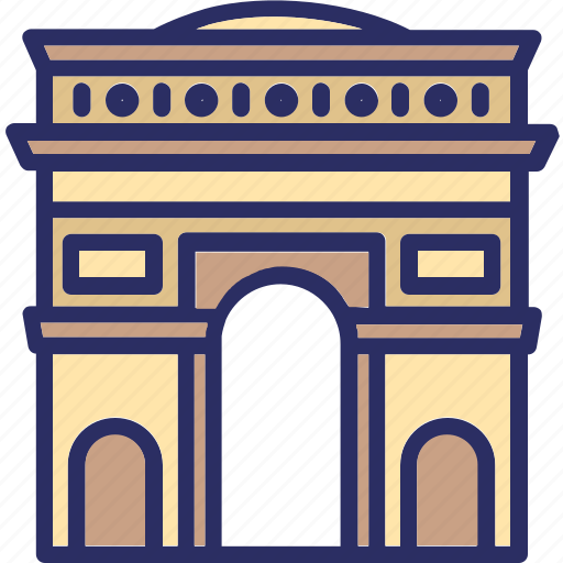 Arc de triomphe, paris, france, europe icon - Download on Iconfinder