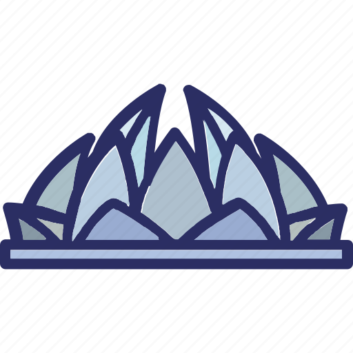 Lotus temple, new delhi, india, temple icon - Download on Iconfinder