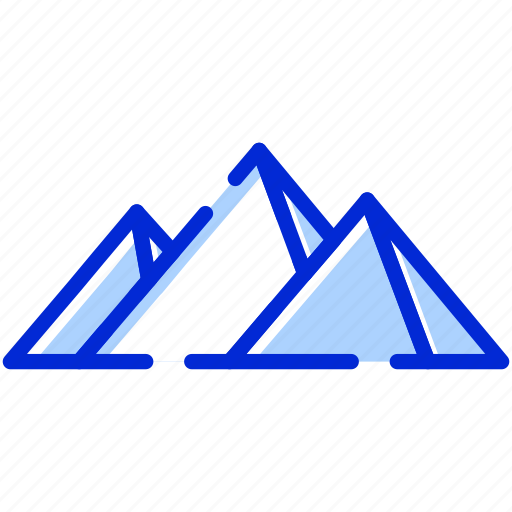 Pyramids, giza, egypt, world landmarks icon - Download on Iconfinder