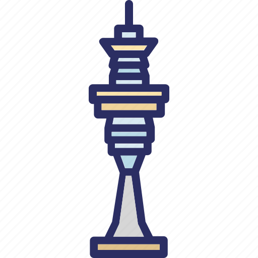 Sky tower, auckland, new zealand, radar icon - Download on Iconfinder
