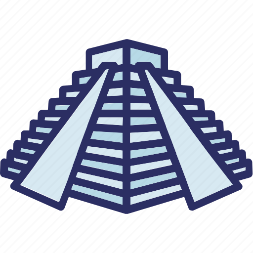 Chichen itza, mexico, landmark, pyramid icon - Download on Iconfinder