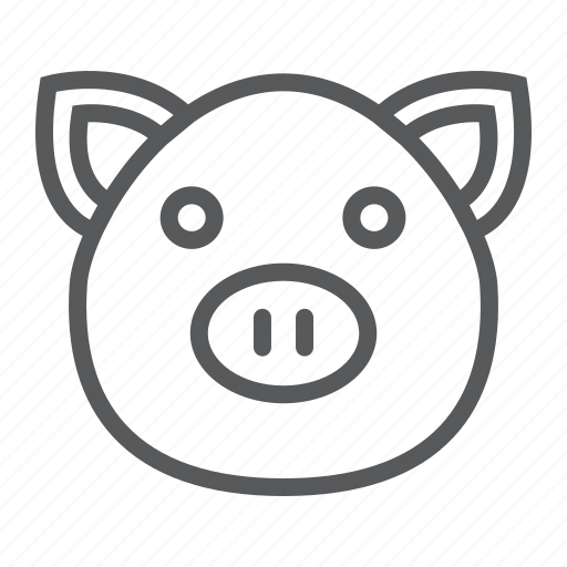 Animal, farm, head, meat, pig, piggy, pork icon - Download on Iconfinder