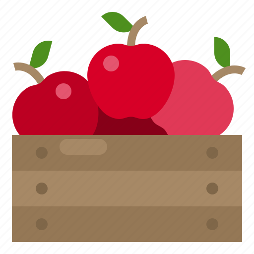 Apple, basket, farm, fruit, food, shopping icon - Download on Iconfinder