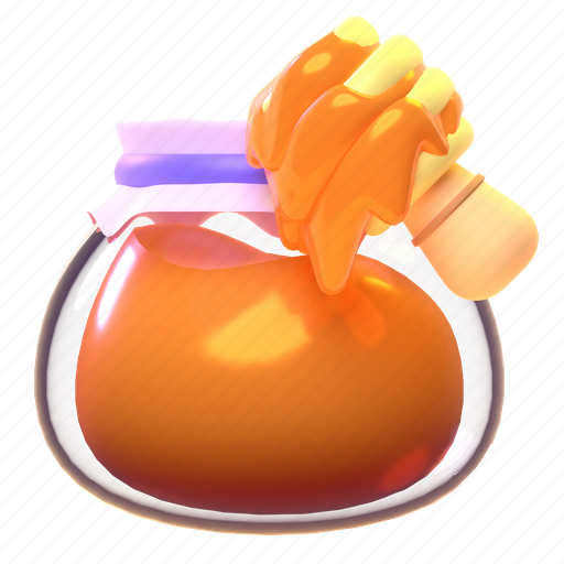 Honey 3D illustration - Download on Iconfinder on Iconfinder