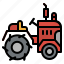 agriculture, farm, tractor, transport, transportation, vehicle 