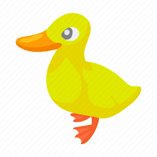 Animal, bird, cartoon, duck, duckling, farm, yellow icon - Download on Iconfinder