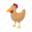 cartoon, character, chicken, clip, hen, rooster, standing 