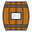 barrel, bear barrel, farm, wine barrel 