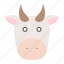 animal, cow, cow face, farm 