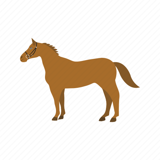 Farm, grazing, horse, pasture icon - Download on Iconfinder