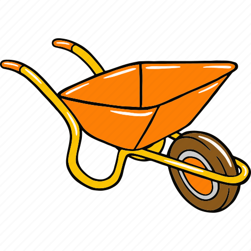 Wheelbarrow, farm, nature, landscape, agriculture, harvest, natural icon - Download on Iconfinder