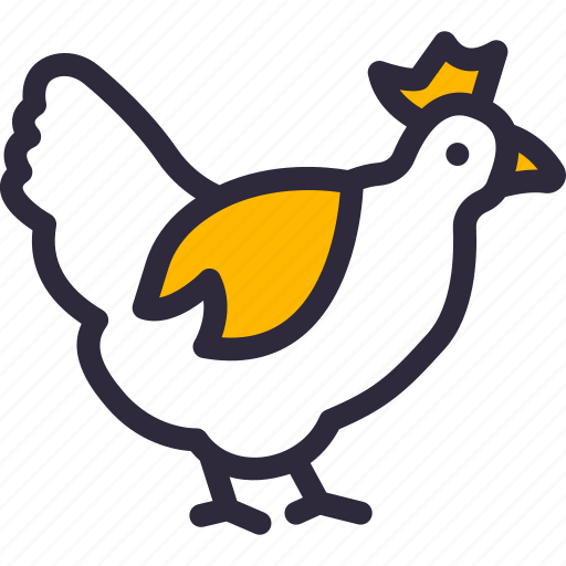 Animal, chicken, food, hen, organic icon - Download on Iconfinder
