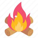 campfire, bonfire, combustion, wood fire, firepit