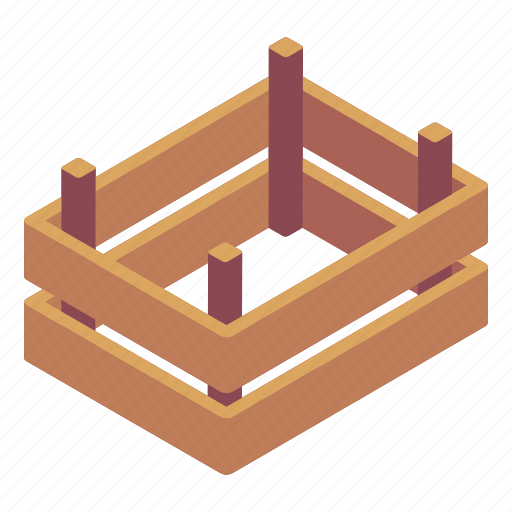 Wooden crate, wooden box, wooden structure, wooden architecture, crate icon - Download on Iconfinder